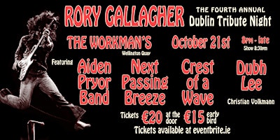Rory Gallagher Dublin Tribute Night