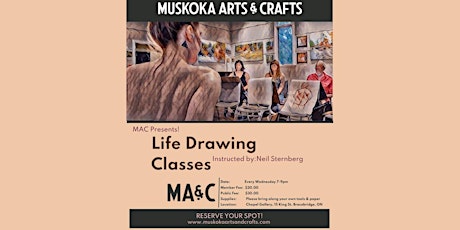 MAC Presents Life Drawing Classes - Instructed by Neil Sternberg tickets