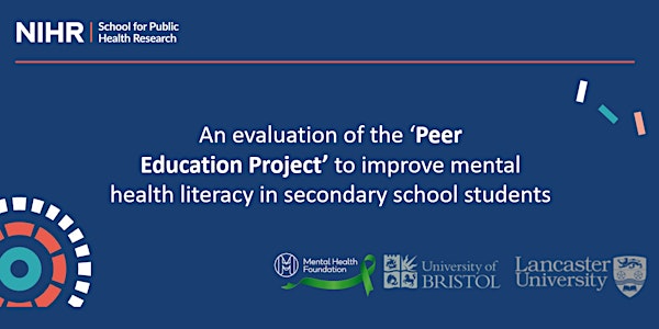 Peer Education Project - improving mental health literacy in pupils