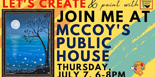 July 7 Let's Paint at McCoy's Public House - St. Louis Park