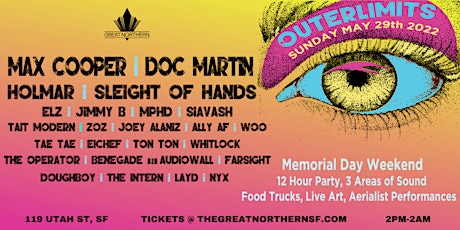 Outerlimits w/ Max Cooper | Doc Martin | Holmar | Sleight of Hands & More tickets