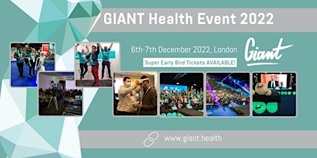 Imagem principal do evento The GIANT Health Event 2022.  6-7 December, London, England