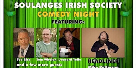 Soulanges Irish Society Comedy night at Biggs Vaudreuil tickets
