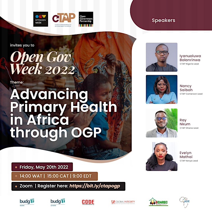 #OGW 2022 CTAP Event: Advancing Primary Health in Africa through OGP image