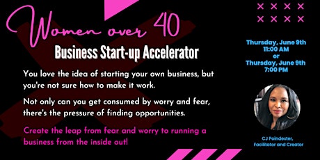 Women over 40: Business Start-up Accelerator Tickets