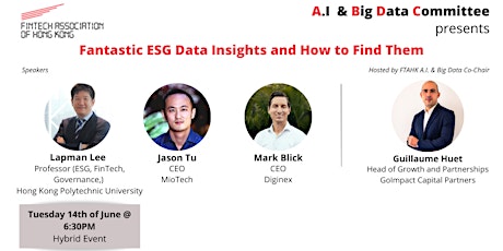 FTAHK A.I. & Big Data Committee Presents: ESG Data Insights Panel tickets