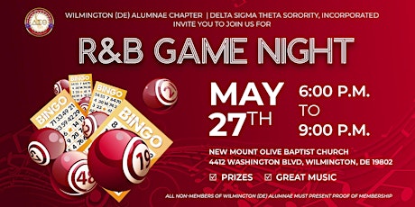 R&B Game Night with the Deltas primary image