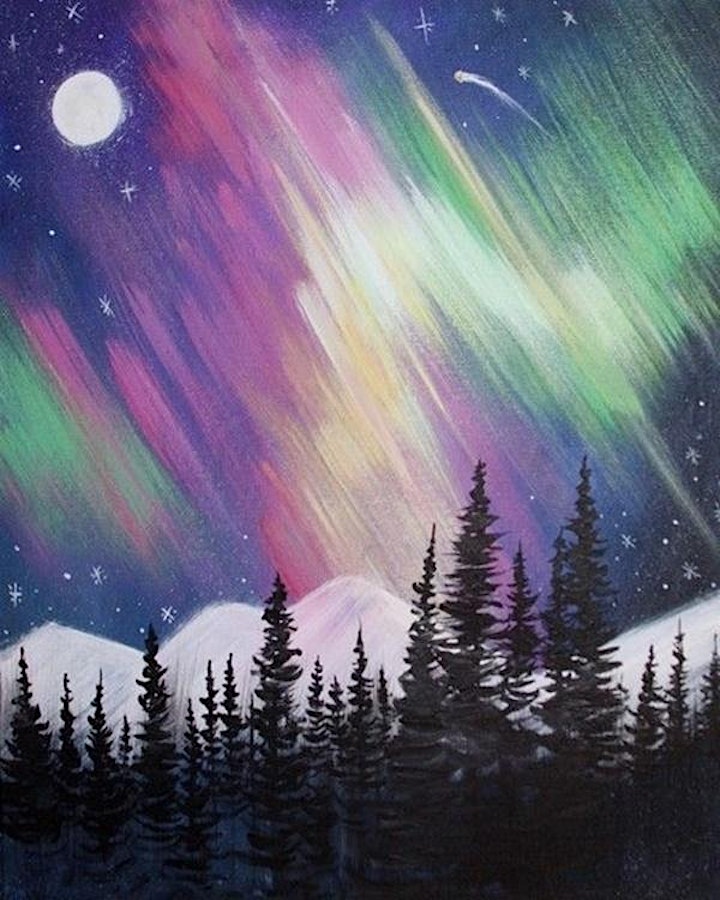 Paint Along in Canberra - Northern Lights image