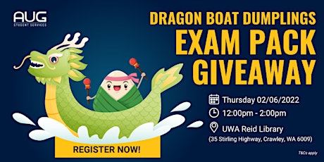 [AUG Perth] Dragon Boat Dumplings & Exam Pack Giveaway tickets
