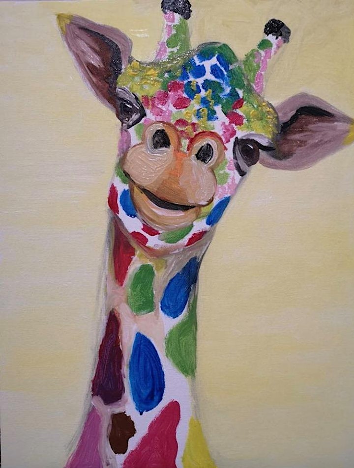 Paint Along in Greenacre -- Spotty Giraffe image