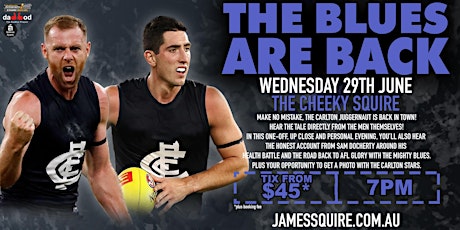 The Blues Are Back ft Docherty & Weitering LIVE at Cheeky Squire, Frankston tickets