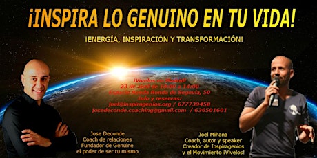 Imagen principal de ¡INSPIRA LO GENUINO EN TU VIDA! Madrid 23 abril