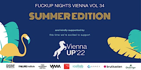 Fuckup Night Vienna Vol. 34 | Summer Edition @ Ottakringer Brauerei billets
