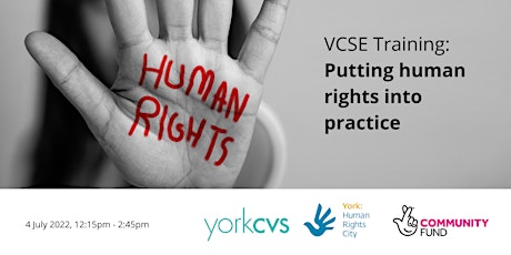 VCSE Training - Putting human rights into practice tickets
