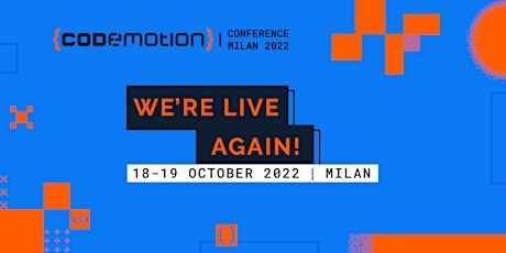 Codemotion Conference - Milan 2022 tickets
