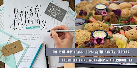 Brush Lettering Workshop with Afternoon Tea tickets