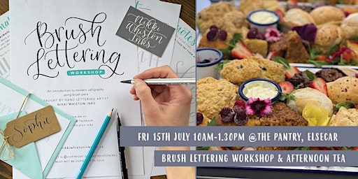 Brush Lettering Workshop with Afternoon Tea