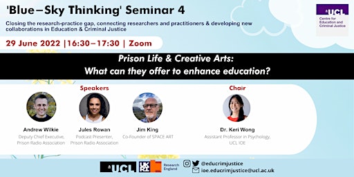 Prison Life & Creative Arts: What can they offer to enhance education? primary image