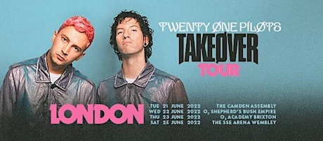 Twenty One Pilots: Takeøver Tour - London tickets