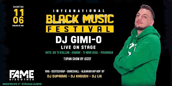 DJ GIMI-O LIVE • BLACK MUSIC FESTIVAL / FAME