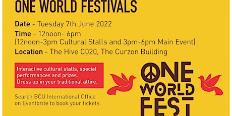 One World Festival 2022 | BCU International Events tickets