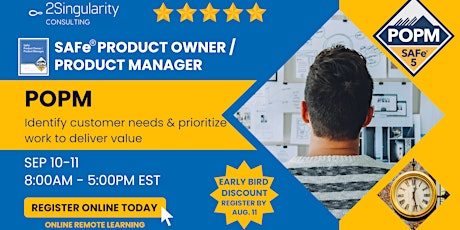 SAFe® Product Owner / Product Manager tickets