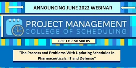 PMCOS - WEBINAR - Scheduling in Pharmaceuticals, IT & Defense tickets