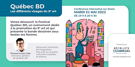 Québec BD – La promotion des différents visages du 9e art tickets