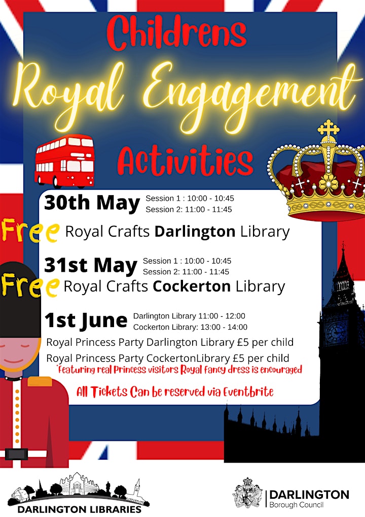 Darlington Libraries: Jubilee Children's Activities @ Cockerton Library image