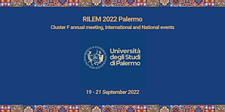 RILEM Cluster F Annual Meeting & more| Palermo 2022 biglietti