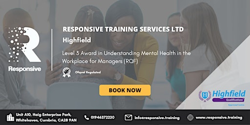 Level 3 Award in Understanding Mental Health in the Workplace for Managers