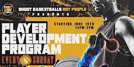 Shoot Basketballs NOT People Player Development Program