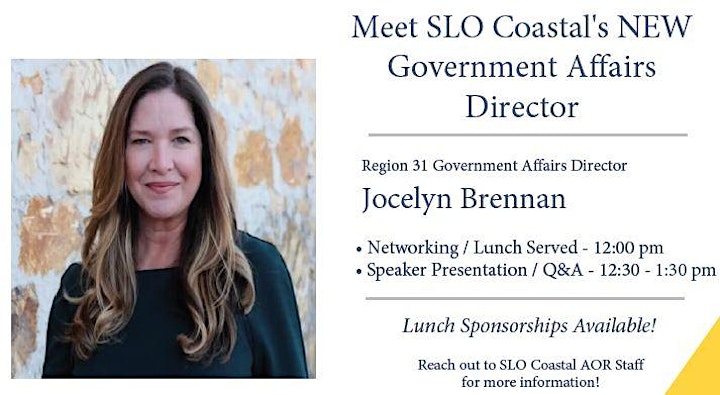 Meet SLO Coastal's NEW Government Affairs Director - IN PERSON image