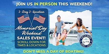 2-Day 2-Location Memorial Day Weekend Sales Event tickets