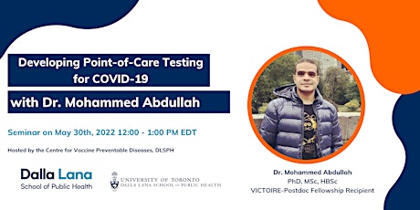 CVPD Seminar - Dr. Mohammed Abdullah tickets