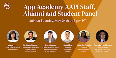 App Academy AAPI Staff, Alumni & Student Panel tickets