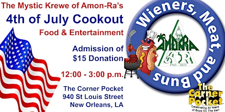 4th of July Cookout - Wieners, Meat, and Buns tickets