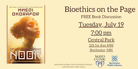 Bioethics on the Page - a Free Book Discussion: Noor by Nnedi Okorafor tickets
