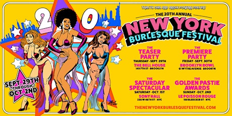 The 20th Annual New York Burlesque Festival Teaser Party! tickets
