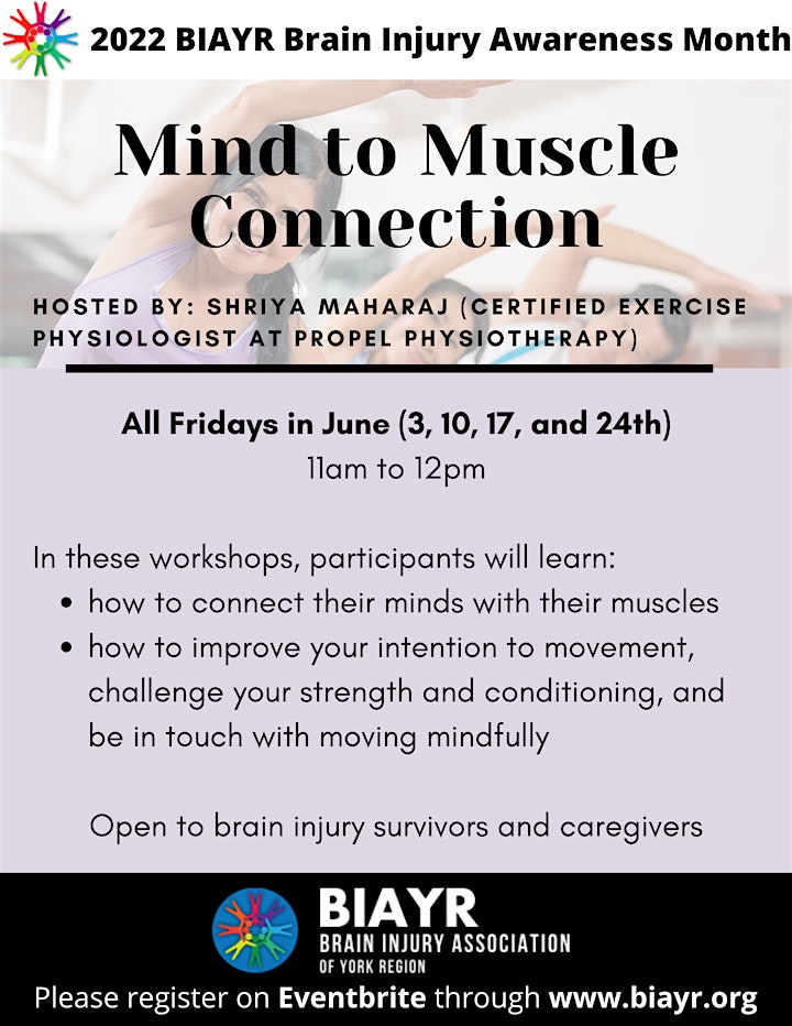 Mind to Muscle Connection - 2022 Brain Injury Awareness Month image