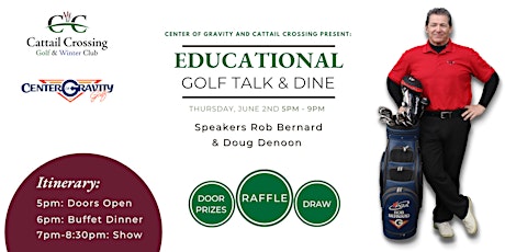 Educational Golf Talk & Dine with Center of Gravity Golf tickets