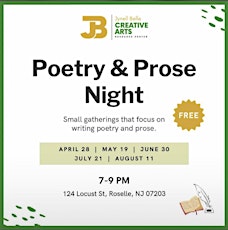 JB Creative Arts Poetry & Prose  Night tickets