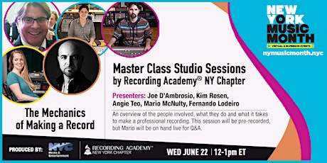 Master Class: The Mechanics of Making a Record