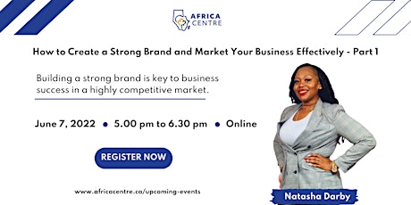 How to Create a Strong Brand and Market Your Business Effectively Part 1 tickets