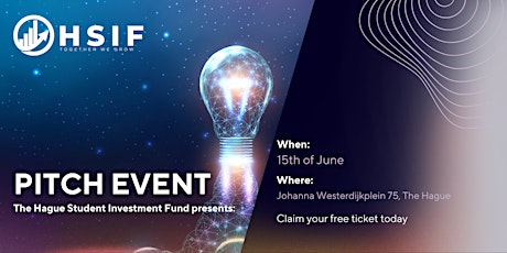The Hague Student Investment Fund (HSIF): PITCH EVENT 2022 tickets