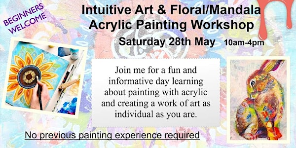 1 Day Intuitive Painting Mixed-Media Workshop