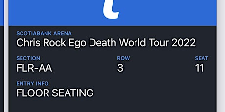 Chris Rock Ego death world tour comedy tickets