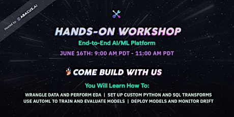 Hands on Workshop: End to End AI/ML Platform biglietti