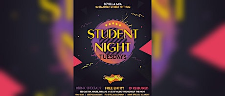 Tuesday Drink Specials: Student Night tickets