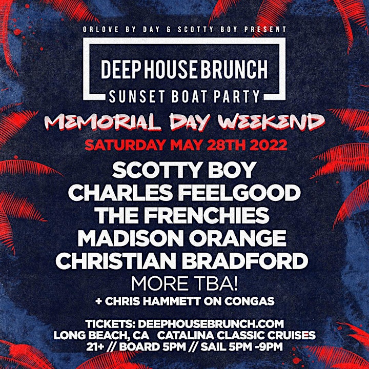 Deep House Brunch Sunset Boat Party - SOLD OUT image